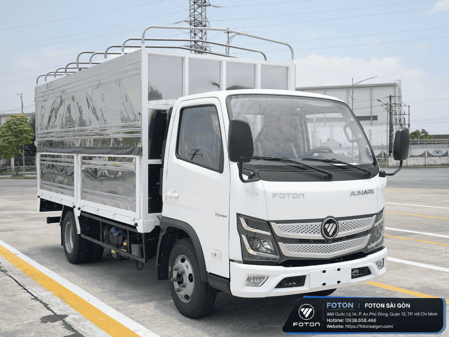 XE TẢI FOTON AUMARK X25L 2 TẤN THÙNG BẠT DÀI 4M3